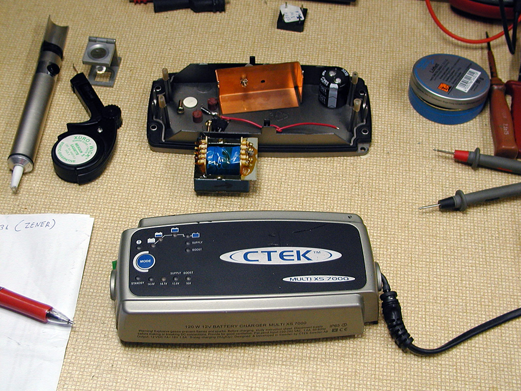 CTEK Multi XS 7000 battery charger repair attempt